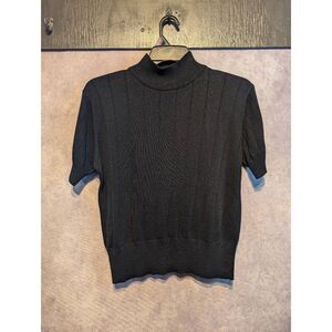 Vintage,  Milano group, black, petite sweater Large